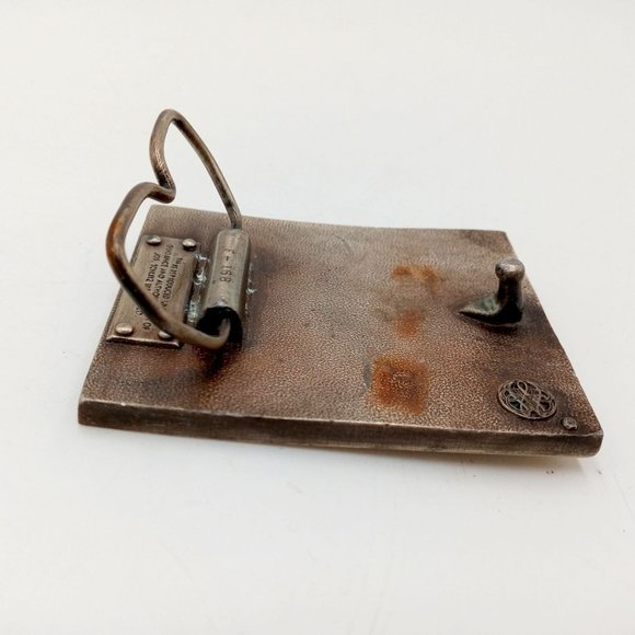 Schlitz Bull Belt Buckle Vintage Beer Alcohol Malt Liquor Cowboy Western Rockabi - Picture 10 of 10